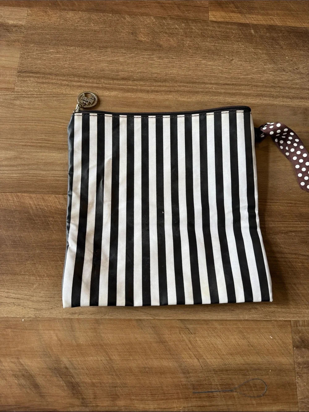 henri bendel Striped Cosmetic Pouch